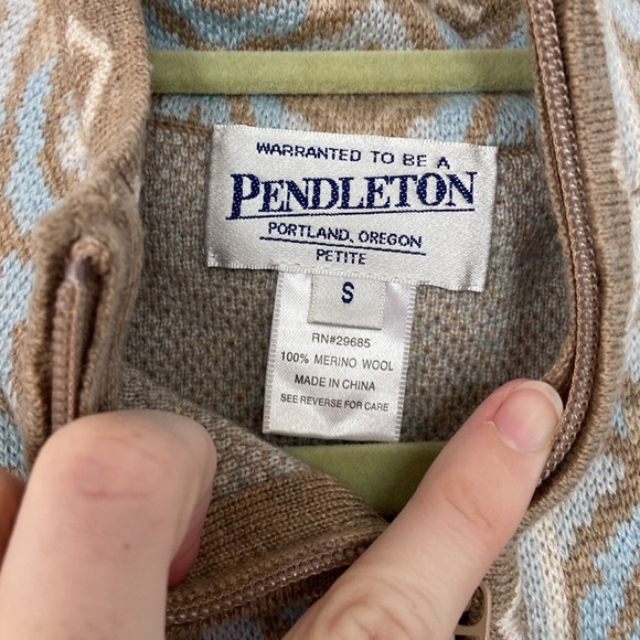 Merino Wool Pendleton Sweater - Picture 6 of 6